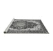 Sideview of Machine Washable Persian Gray Traditional Rug, wshabs3265gry