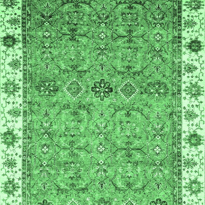Oriental Emerald Green Traditional Rug, abs3266emgrn
