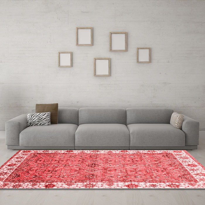 Traditional Red Washable Rugs