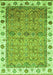 Machine Washable Oriental Green Traditional Area Rugs, wshabs3266grn