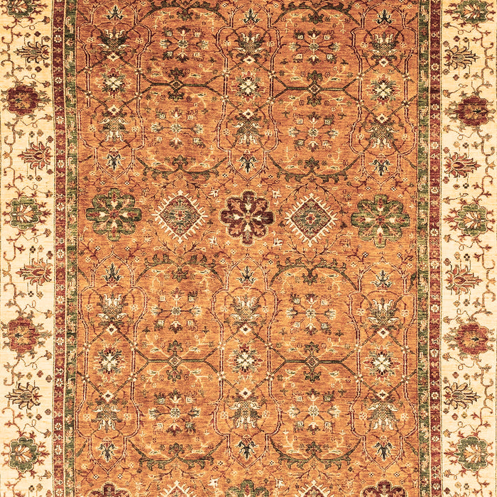 Machine Washable Oriental Brown Traditional Rug, wshabs3266brn