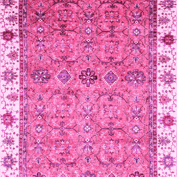 Machine Washable Oriental Pink Traditional Rug, wshabs3266pnk