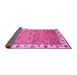 Sideview of Oriental Pink Traditional Rug, abs3266pnk