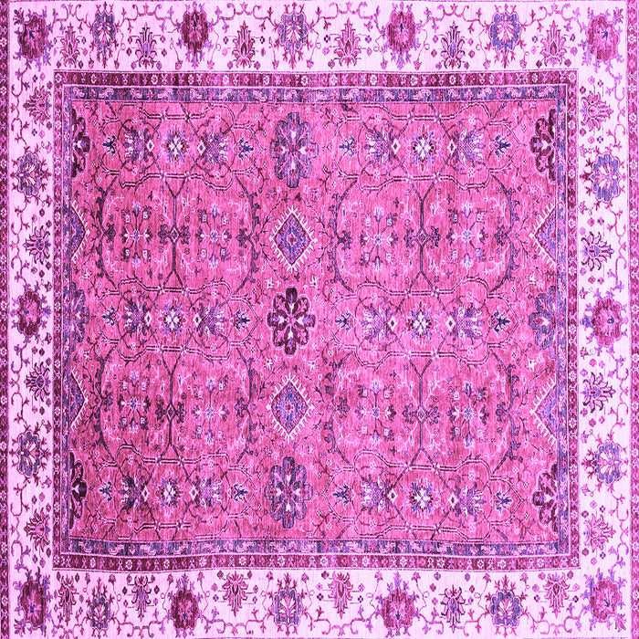 Square Oriental Purple Traditional Rug, abs3266pur