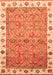 Oriental Orange Traditional Rug, abs3266org