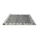 Sideview of Machine Washable Oriental Gray Traditional Rug, wshabs3266gry