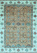 Oriental Light Blue Traditional Rug, abs3266lblu