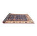 Sideview of Abstract Rosy Purple Oriental Rug, abs3267