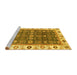 Sideview of Machine Washable Oriental Yellow Traditional Rug, wshabs3267yw