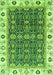 Machine Washable Oriental Green Traditional Area Rugs, wshabs3267grn