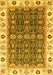 Machine Washable Oriental Yellow Traditional Rug, wshabs3267yw