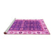 Sideview of Machine Washable Oriental Pink Traditional Rug, wshabs3267pnk