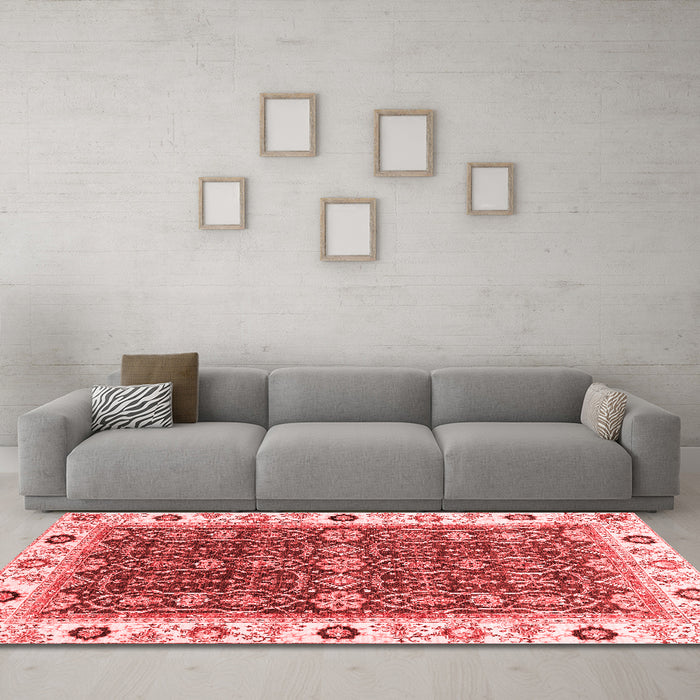 Traditional Red Washable Rugs