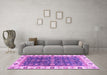 Machine Washable Oriental Purple Traditional Area Rugs in a Living Room, wshabs3267pur