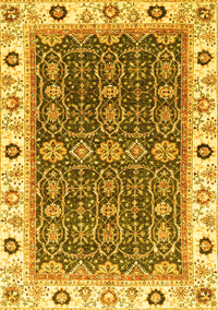 Oriental Yellow Traditional Rug, abs3267yw