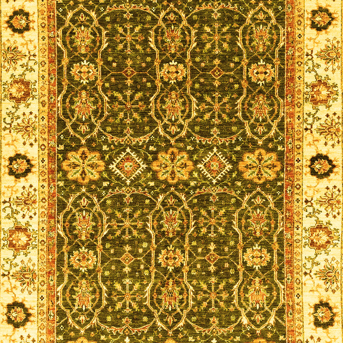 Oriental Yellow Traditional Rug, abs3267yw