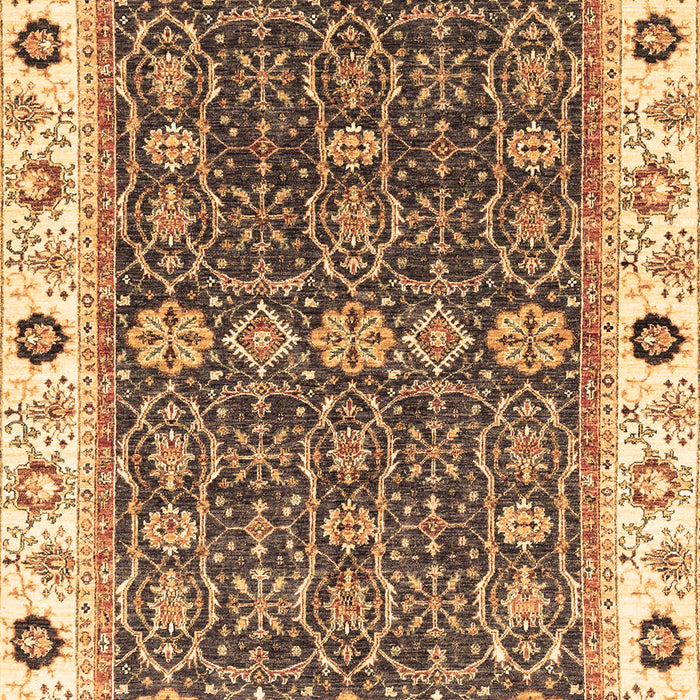 Machine Washable Oriental Brown Traditional Rug, wshabs3267brn