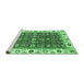 Sideview of Machine Washable Oriental Emerald Green Traditional Area Rugs, wshabs3267emgrn