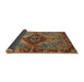 Sideview of Abstract Saffron Red Persian Rug, abs3268