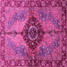 Square Persian Pink Traditional Rug, abs3268pnk