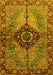 Machine Washable Persian Yellow Traditional Rug, wshabs3268yw