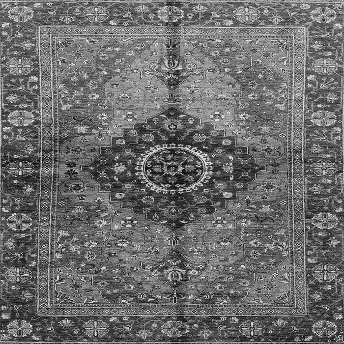 Square Persian Gray Traditional Rug, abs3268gry