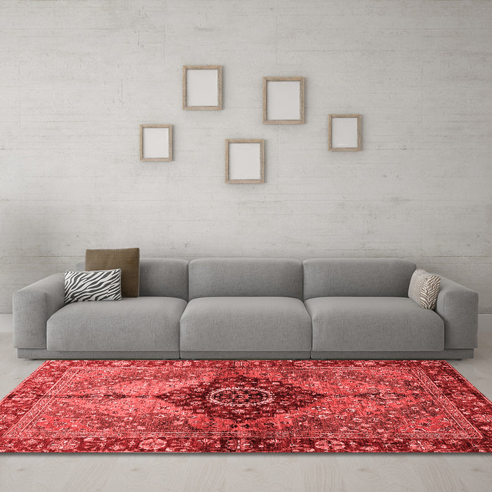 Traditional Red Washable Rugs