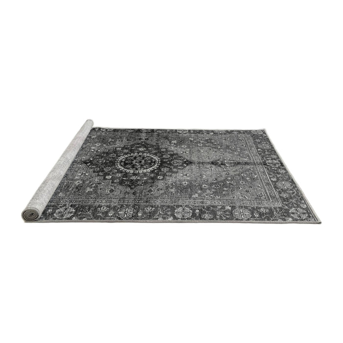 Sideview of Machine Washable Persian Gray Traditional Rug, wshabs3268gry