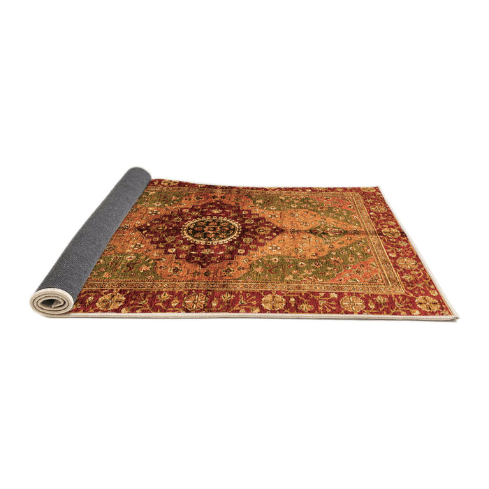 Sideview of Persian Orange Traditional Rug, abs3268org
