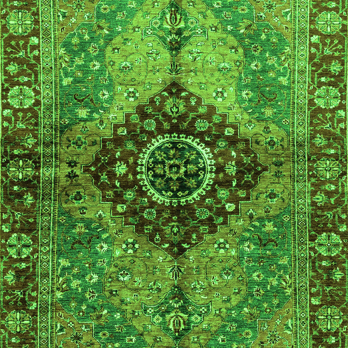 Machine Washable Persian Green Traditional Area Rugs, wshabs3268grn