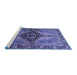 Sideview of Machine Washable Persian Blue Traditional Rug, wshabs3268blu