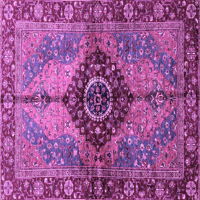 Square Persian Purple Traditional Rug, abs3268pur