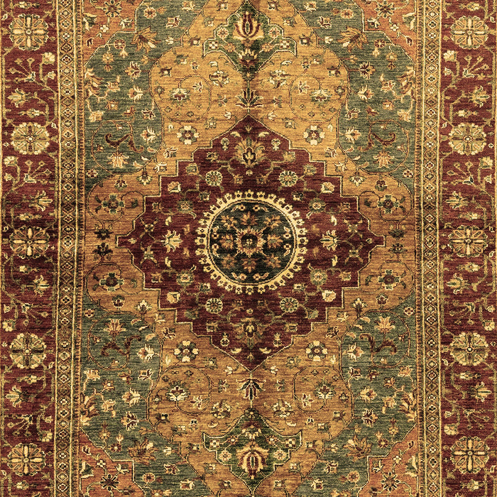Machine Washable Persian Brown Traditional Rug, wshabs3268brn