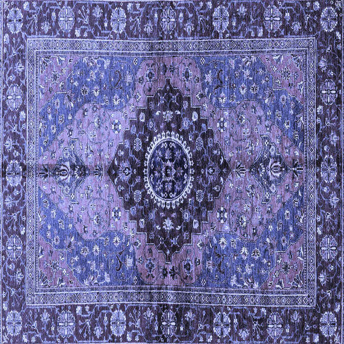 Square Persian Blue Traditional Rug, abs3268blu