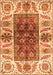 Machine Washable Abstract Orange Modern Area Rugs, wshabs3269org