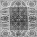 Square Machine Washable Abstract Gray Modern Rug, wshabs3269gry