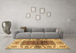 Machine Washable Abstract Brown Modern Rug in a Living Room,, wshabs3269brn