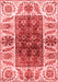 Abstract Red Modern Area Rugs