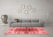 Modern Red Washable Rugs