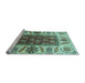 Sideview of Machine Washable Abstract Light Blue Modern Rug, wshabs3269lblu