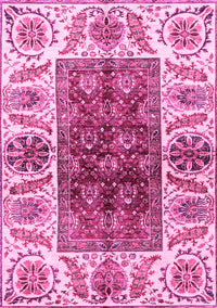 Abstract Pink Modern Rug, abs3269pnk