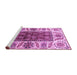 Sideview of Machine Washable Abstract Purple Modern Area Rugs, wshabs3269pur