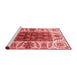 Modern Red Washable Rugs