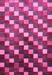 Checkered Pink Modern Rug, abs326pnk