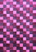 Machine Washable Checkered Purple Modern Area Rugs, wshabs326pur