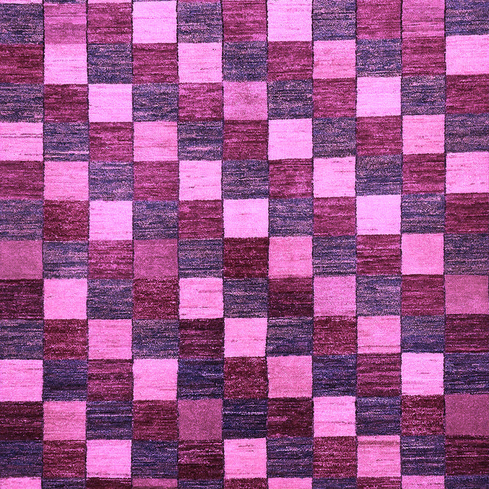 Machine Washable Checkered Purple Modern Area Rugs, wshabs326pur