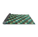 Sideview of Checkered Light Blue Modern Rug, abs326lblu