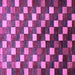 Square Checkered Purple Modern Rug, abs326pur