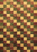 Machine Washable Checkered Brown Modern Rug, wshabs326brn