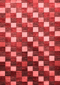 Checkered Red Modern Rug, abs326red